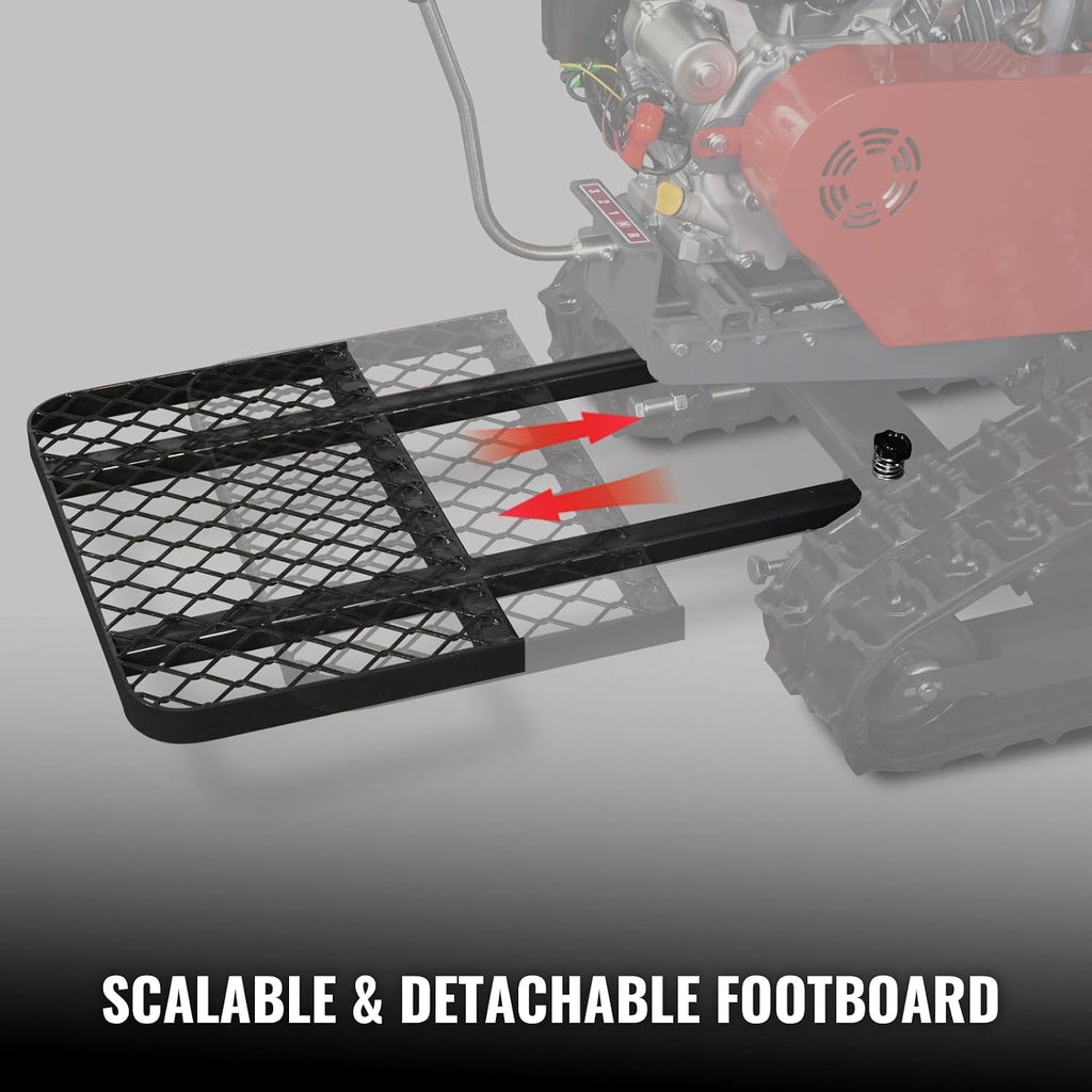 MechMaxx 27' Walk Behind Flail Mower, 10HP 302cc, Self-Propelled, Tracked, Electric Start, SFM27T