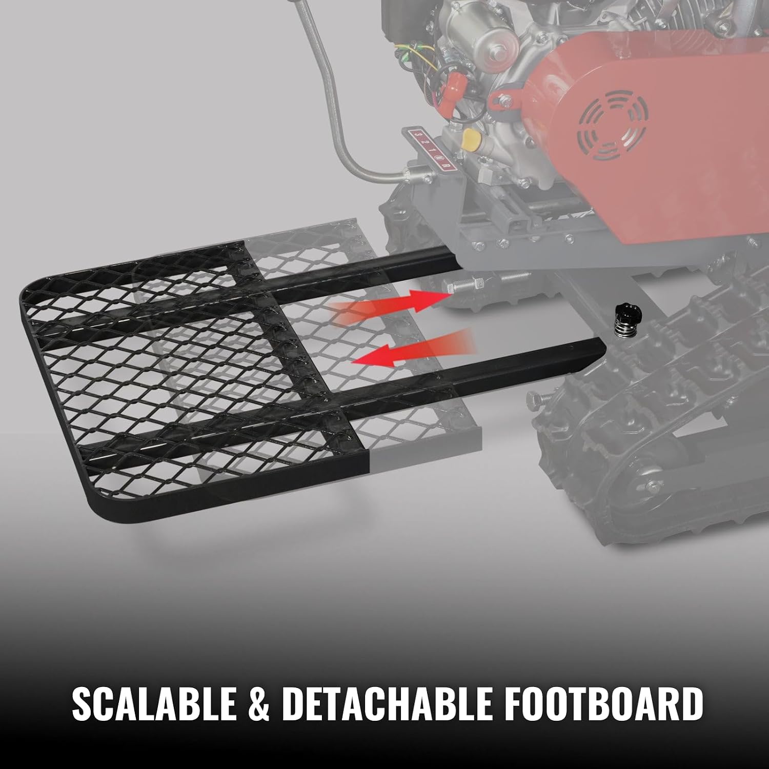MechMaxx 27' Walk Behind Flail Mower, 10HP 302cc, Self-Propelled, Tracked, Electric Start, SFM27T