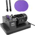 Lawn Mower Blade Sharpener, 2/3HP 500W Lawnmower Blade Bench Grinder with 7-inch Zirconium Corundum Sandpaper Wheel, Bench Mower Sharpening Machine for Various Lawn Mower Blades