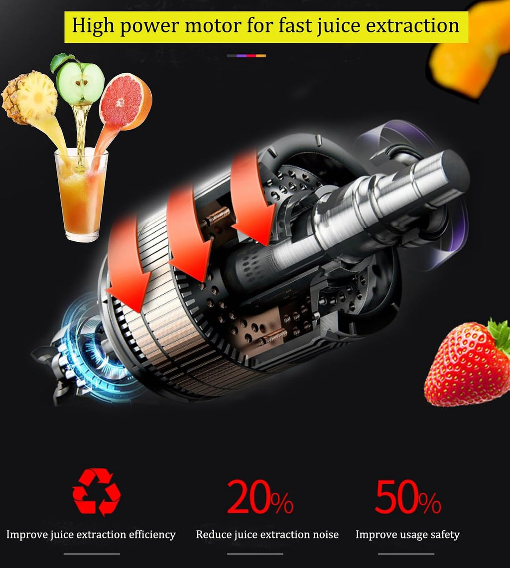 TECHTONGDA Commercial Juice Extractor Stainless Steel Juicer Extractor Fruit and Vegetable Juice Maker Squeezer 110V Heavy Duty Centrifugal Juicer Machine Extract 11-22lb per Minute Juice Amount