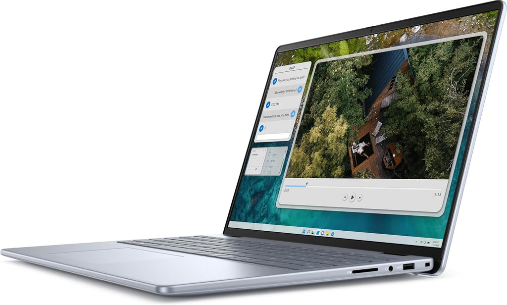 Dell 2024 Inspiron 16 Laptop - 16' WUXGA IPS - AMD Ryzen 7 8840U 5.0Ghz 8-Core - AMD Radeon Graphics Shared - 32GB RAM - 2TB SSD - W11P - Memory Card Slot - 1080p FHD Camera - Wi-Fi 6E - Ice Blue