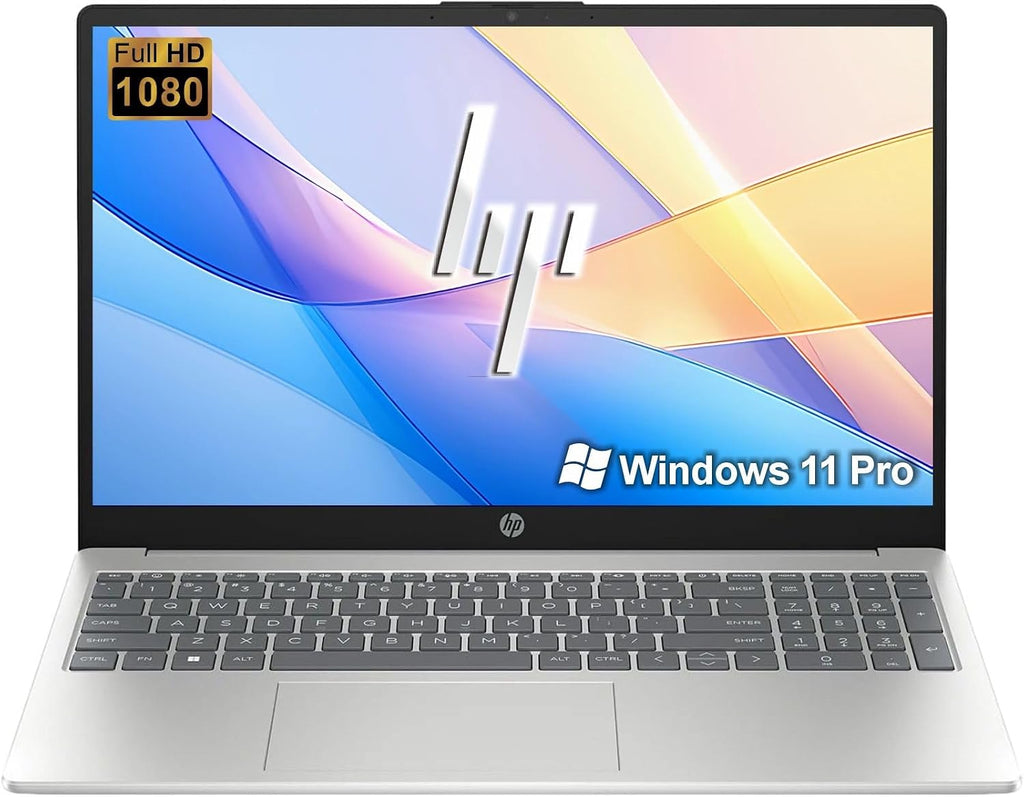 HP 15.6 inch FHD Business Laptop | Intel Dual Core Processor Series | 32GB RAM | 1TB SSD | SD Card Reader | Long Battery | Wi-Fi 6 | Windows 11 Pro | School, Business & Productivity
