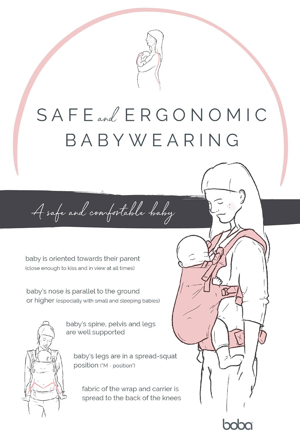 Boba X Baby Carrier - Newborn to Toddler Adjustable, 2-in-1 Convertible Front and Backpack Carrier 7 to 45 lbs, Ergonomic Baby Carrier with Crossable Straps (Organic Atlantic)