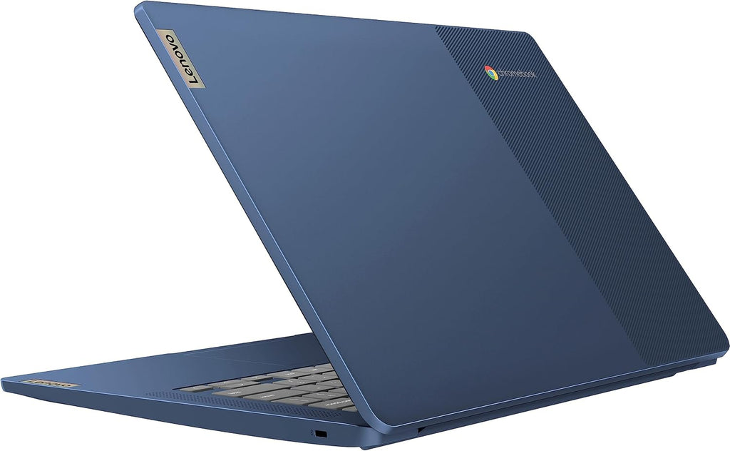 Lenovo 2023 14'' FHD Touchscreen Slim 3 Chromebook Laptop Business Student, 8-Core MediaTek Kompanio 520 Processor, 4GB RAM, 64GB eMMC, WiFi 6,Chrome OS+MarxsolCables, Abyss Blue