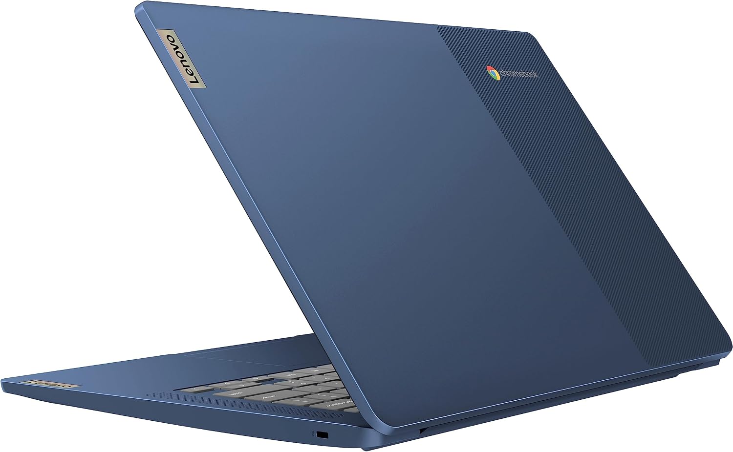 Lenovo 2023 14'' FHD Touchscreen Slim 3 Chromebook Laptop Business Student, 8-Core MediaTek Kompanio 520 Processor, 4GB RAM, 64GB eMMC, WiFi 6,Chrome OS+MarxsolCables, Abyss Blue
