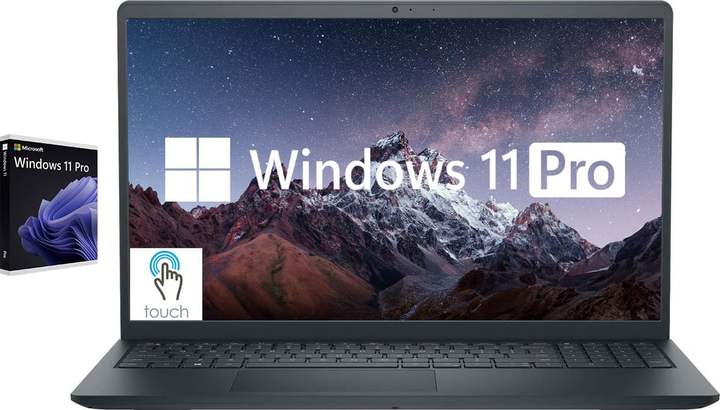 Dell Touchscreen 15.6' Inspiron Business Laptop Computer, Windows 11 Pro Laptop 32GB RAM 1TB SSD, Intel Core i5 Quad-Core Processor, Full HD IPS Display, Media Card Reader, Black