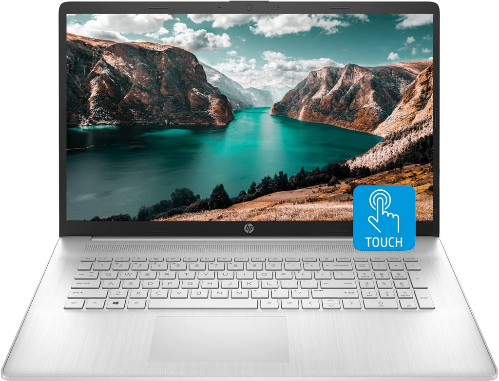 HP 17 Laptop, 17.3' HD+ Touchscreen, Intel Core i7-1255U Processor, 64GB RAM, 1TB SSD, Webcam, HDMI, Backlit Keyboard, Wi-Fi, Windows 11 Home, Silver