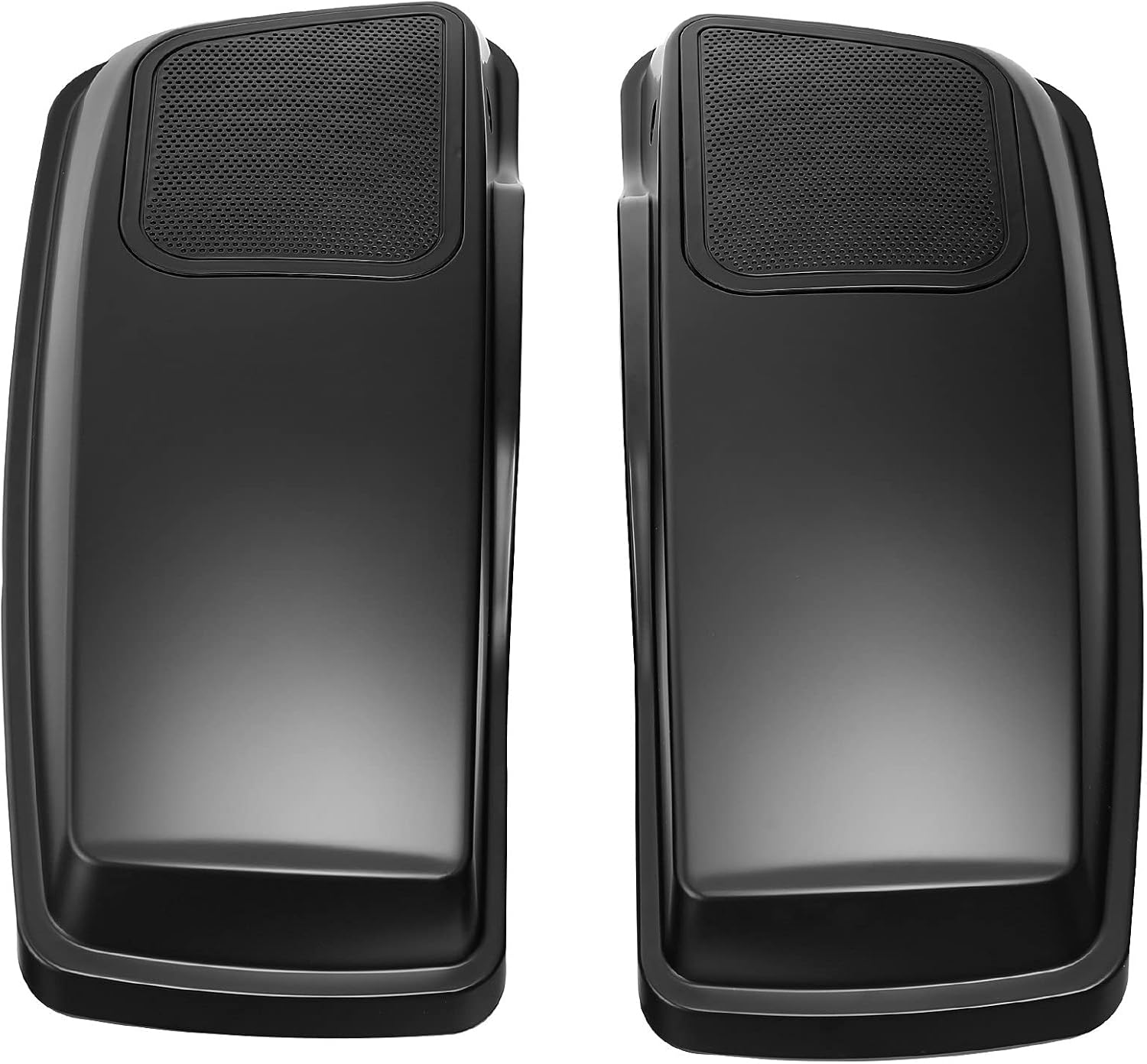 HR3 Black Denim Saddlebag Lids w/ 6'x9' Speaker Grills Compatible with 2014-later Harley Touring Road Glide Street Glide Ultra Limited Electra Glide Standard