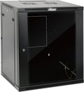 Tecmojo 15U Wall Mount Rack,15U Rack 23.6 Inch Depth,Hold Up to 176 Lbs,Enclosed Wall Mount Rack Kit for 19 Inch Network,Server and AV Gear,Glass Door(Elite Collection)