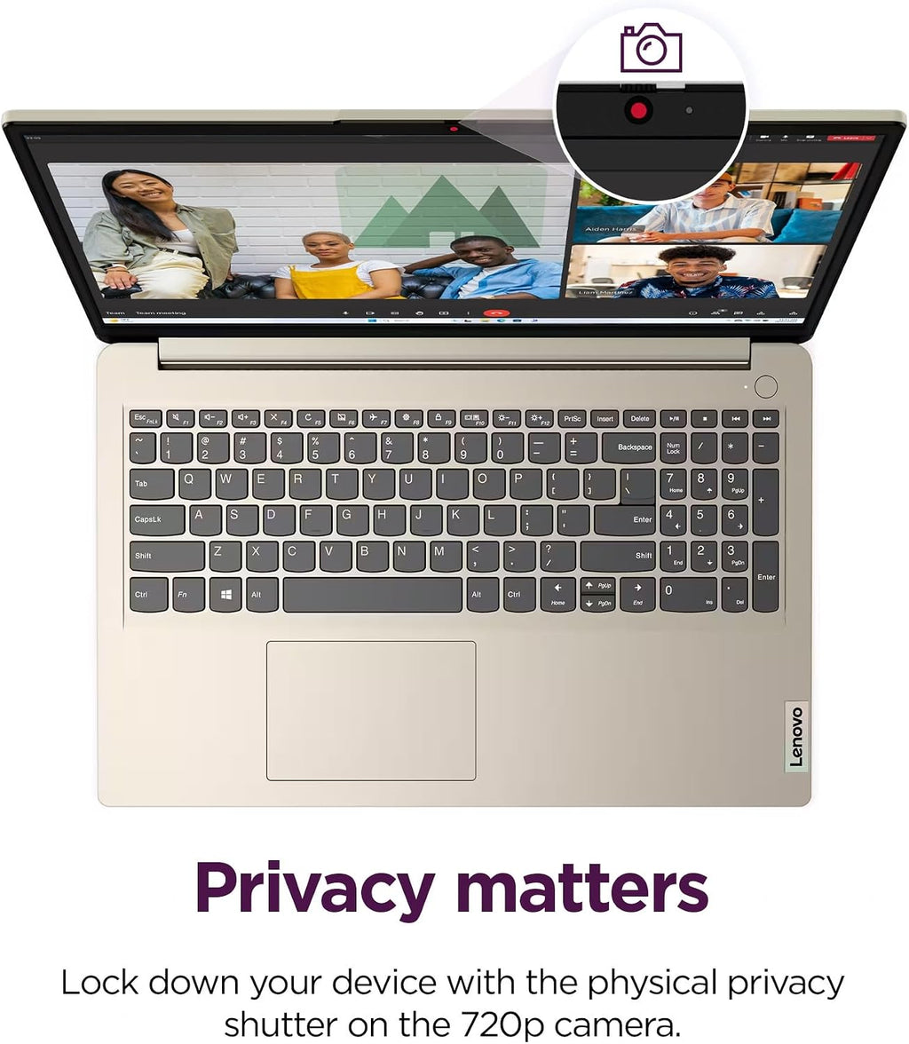 Lenovo IdeaPad Laptop for Business Student 2025, 15.6' Display, 8GB RAM + 884GB Storage (256GB SSD +128GB eMMC +500GB Ext), Dual Intel Core Processor, WiFi 6, HubxcelAccessory, Office 365 1 Yr, Win 11
