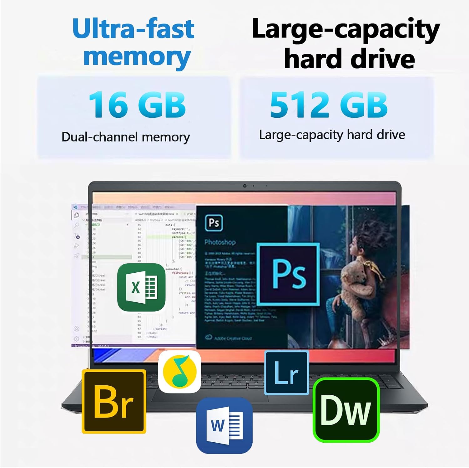Dell Inspiron 15 3535 Touchscreen Laptop - 20GB DDR4 RAM, 1TB SSD, 15.6' FHD WVA Display, AMD Ryzen 7 7730U,Windows 11 Pro, Copilot, Wi-Fi, Numeric Keypad, Webcam, for Business & Students