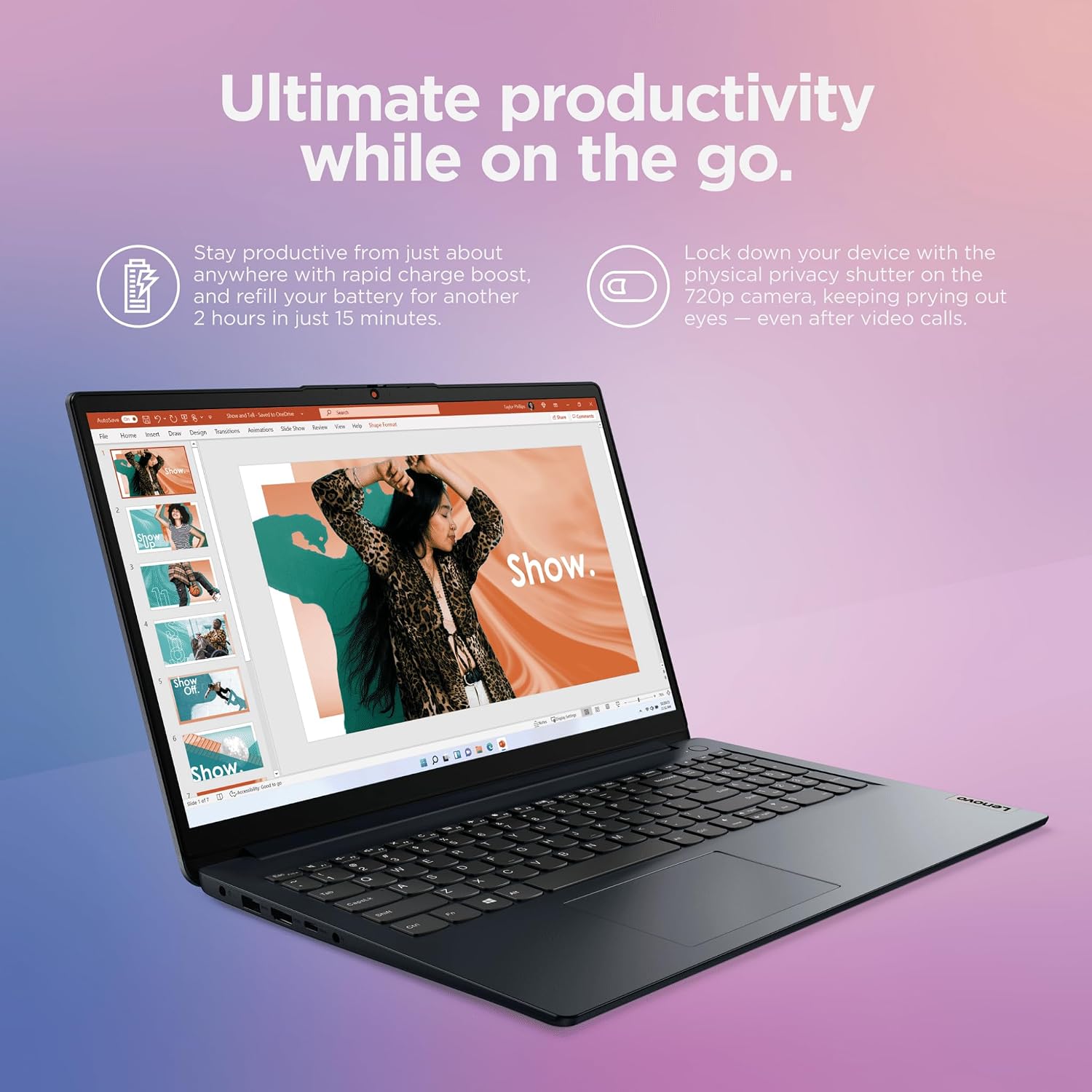 Lenovo IdeaPad Laptop Computer 2025, 15.6' FHD Touchscreen, 10-Core Intel i5, Intel Iris Xe Graphics, 40GB RAM, 1.5TB Storage (1TB SSD + 500GB Ext), MarxsolAccessory, Win 11 Pro, Lifetime Office 2024