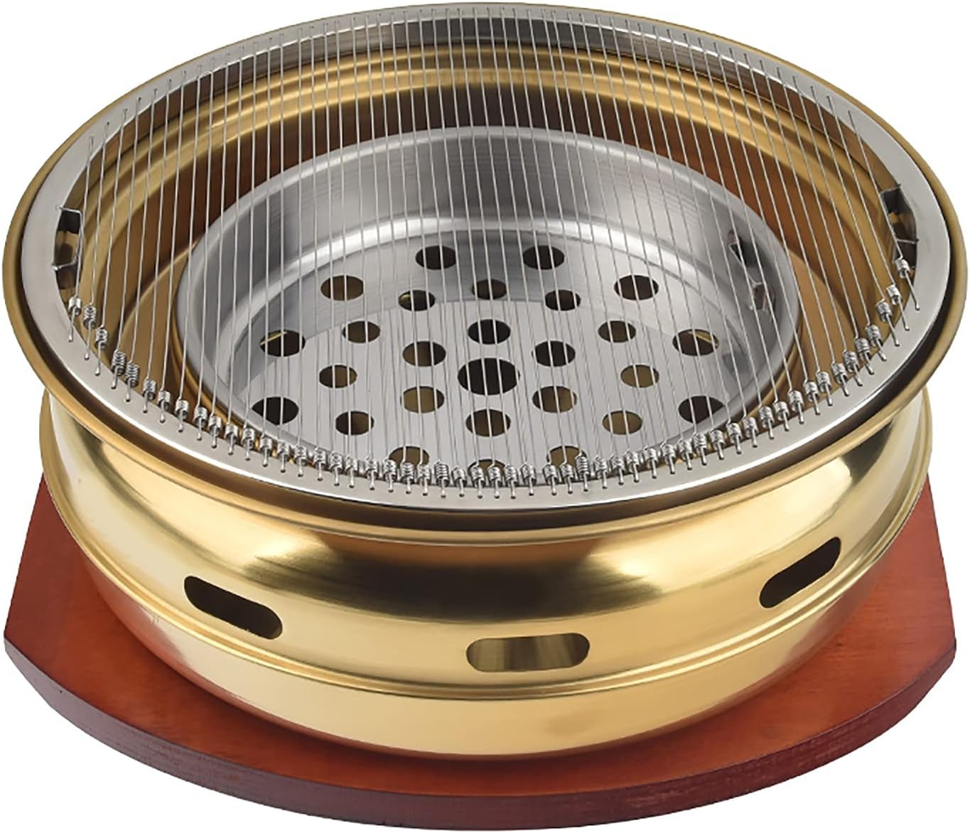BBQ Barbeque Barbecue Grill, BBQ, Multifunctional Charcoal Barbecue Grill, Household Korean BBQ Grill, Commercial Titanium Grill (Color : A)
