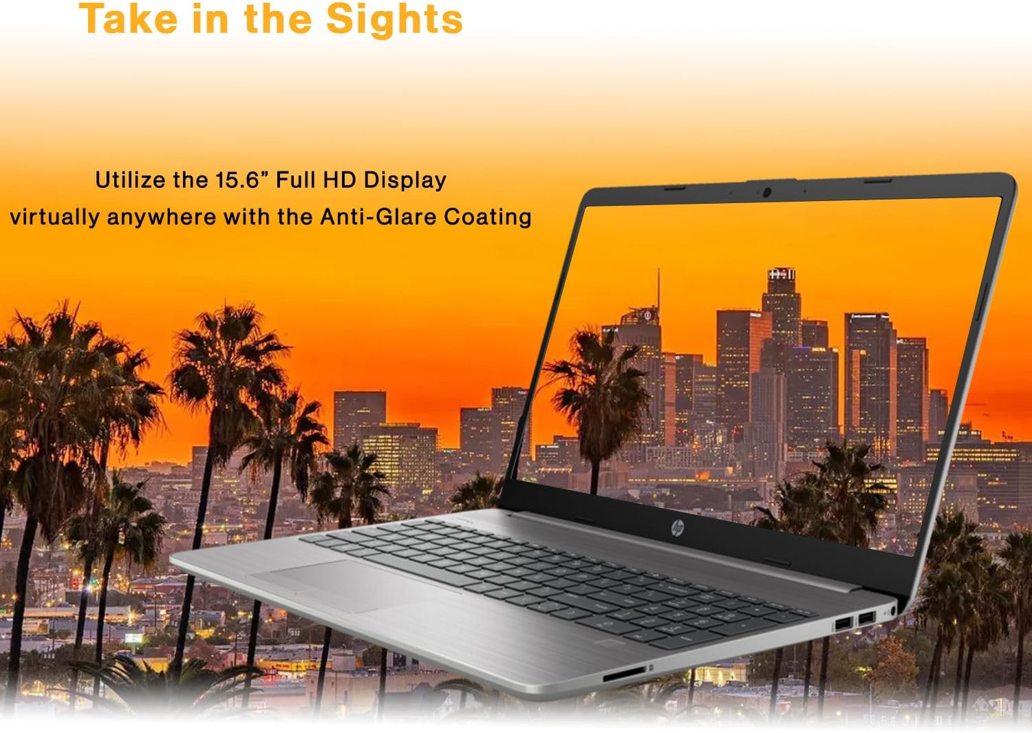 HP 250 G9 Laptop, 15.6' FHD Screen, Intel Celeron Dual Core Series Processor, 32GB RAM, 1TB SSD, Windows 11 Pro, Anti-Glare Coating, HD Camera with Temporal Noise Reduction