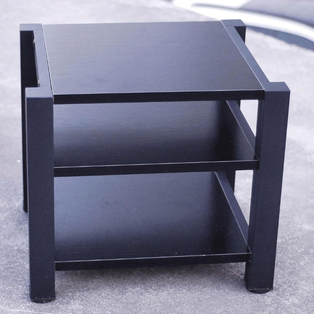 Audio Rack Stereo Rack Wooden Audio Equipment Rack Audio Open Rack Cabinet HiFi Rack Audio-Video Shelving Audio Component Rack(Rot,2 Tier)