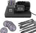 Lawn Mower Blade Sharpener 1 HP 750W, 9' Zirconium Corundum Sandpaper Bench Mower Sharpening Machine, Heavy-Duty Sharpening Machine for High/Low Lift, Gator & Flat Blades