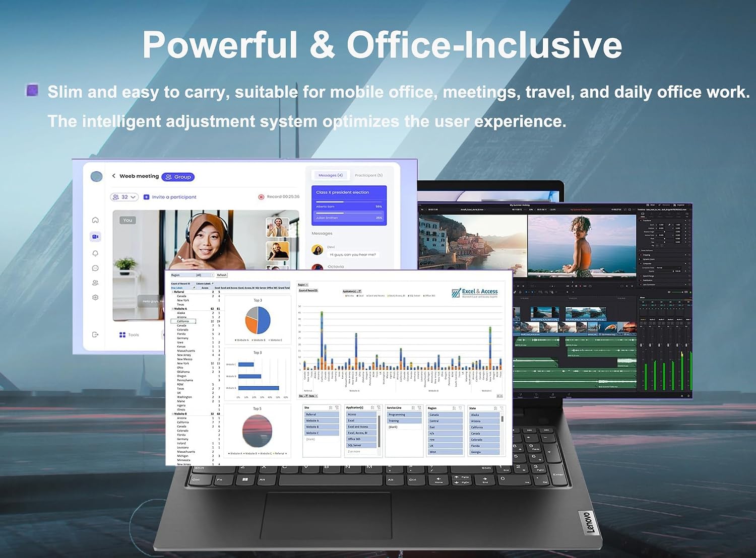 Lenovo V15 G4 15.6' Business Laptop, FHD Anti-Glare Display, Intel 10-Core i7-13620H (Beat Ultra 7 255U),16GB RAM, 1TB SSD, WiFi 6, Bluetooth 5.2, Windows 11 Pro, with 5ave 6-in-1 Accessory Kit