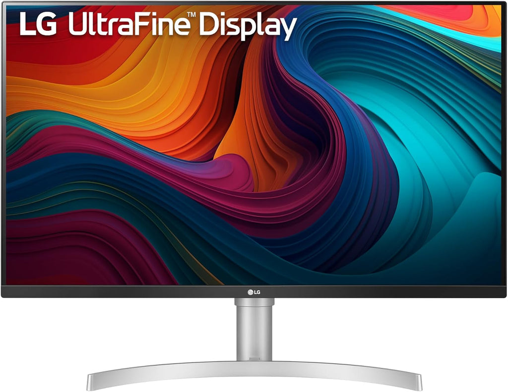 LG 32UN550-W Monitor 32' Ultrafine (3840 x 2160) Display, DCI-P3 90% Color Gamut, HDR 10, AMD FreeSync, Borderless Design, Tilt/Height Adjustable Stand - Silver
