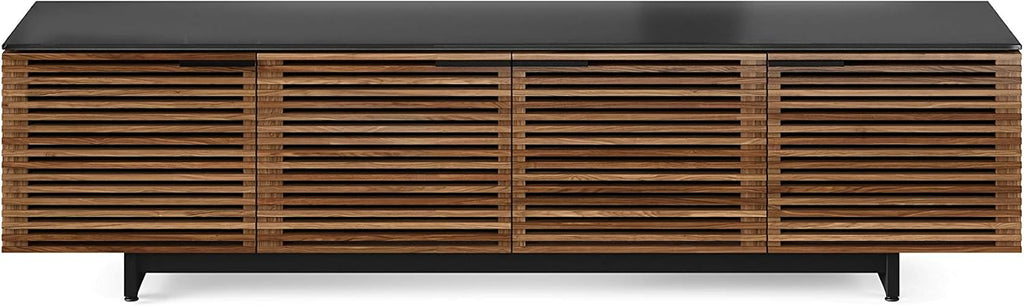 BDI Corridor 8173 Quad-Width Low Media Cabinet, Natural Walnut