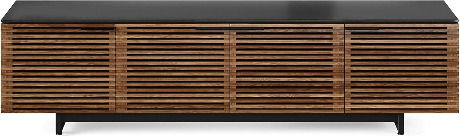 BDI Corridor 8173 Quad-Width Low Media Cabinet, Natural Walnut
