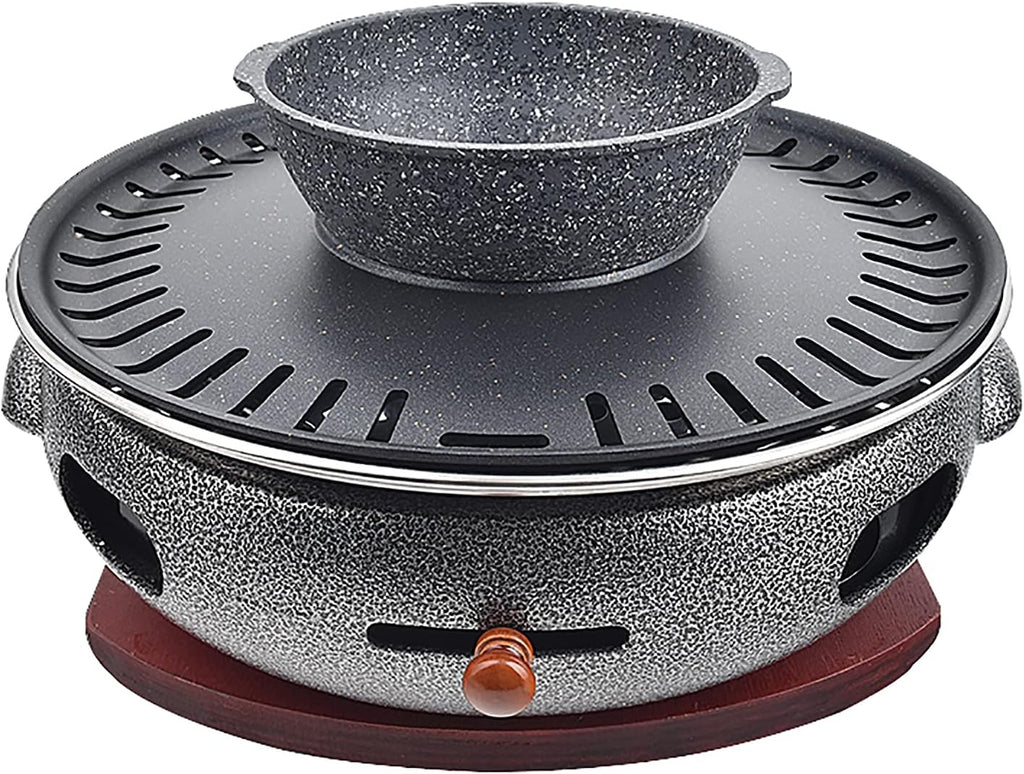 BBQ Barbeque Barbecue Grill, BBQ, Multifunctional Smokeless Charcoal Grill, Household Korean BBQ Grill, Split Design, Outdoor/Indoor (Color : G)