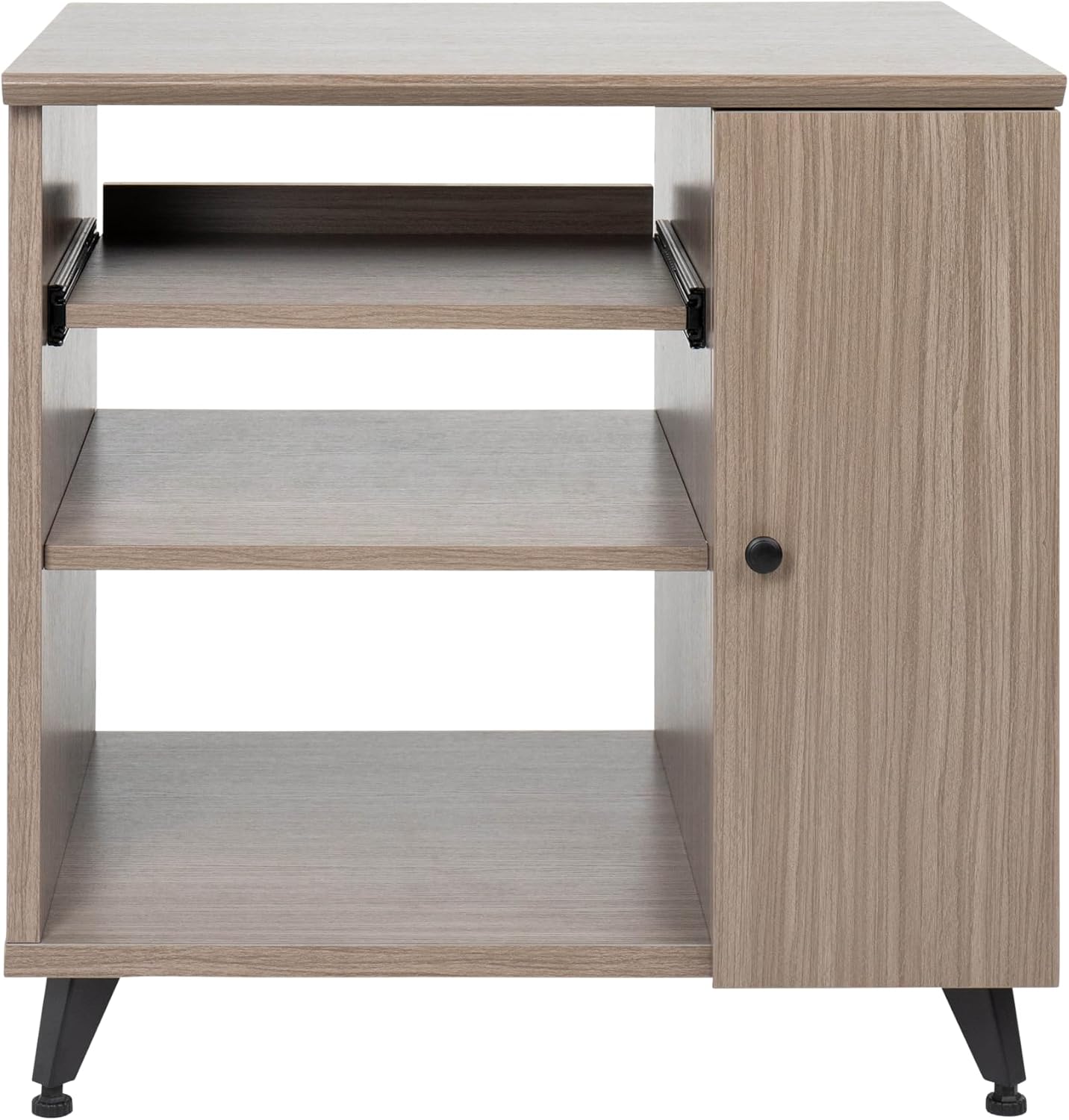 Gator Frameworks Elite Furniture Series Sidecar Cabinet with with Configurable Rack Space & Shelving (GFW-ELITESIDECAR-Gry)