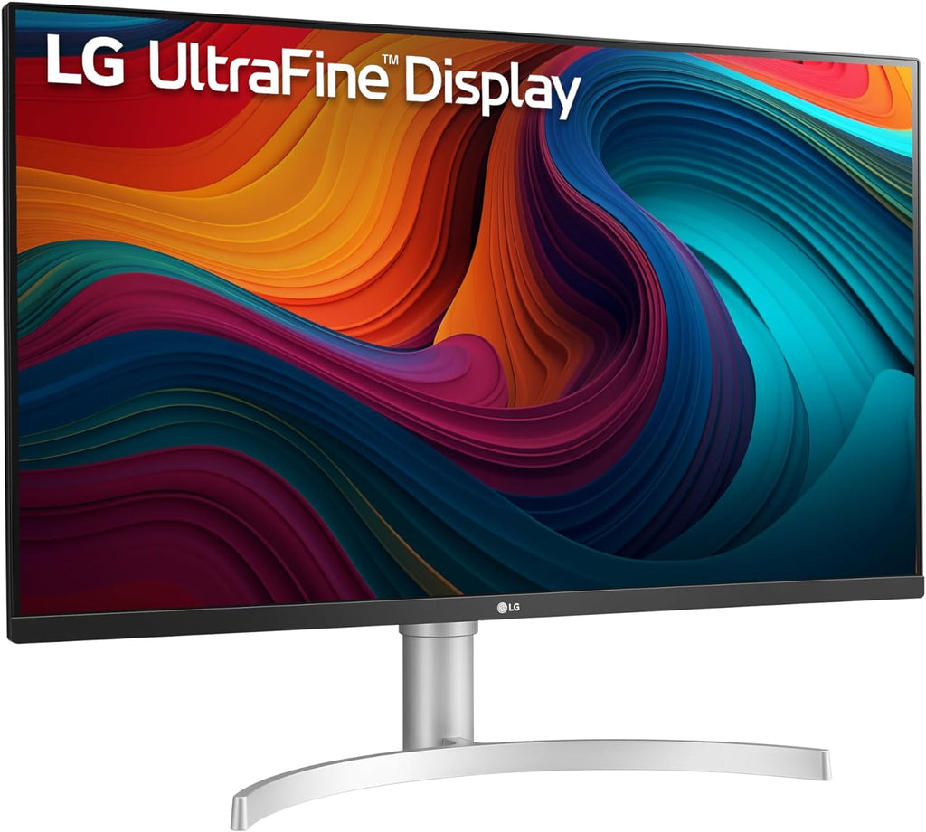LG 32UN550-W Monitor 32' Ultrafine (3840 x 2160) Display, DCI-P3 90% Color Gamut, HDR 10, AMD FreeSync, Borderless Design, Tilt/Height Adjustable Stand - Silver
