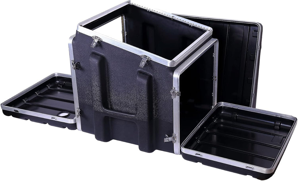 Crossrock Console rack case slant top 8U front and 10U rear(CRC10U8U10U), Console-10U/8U