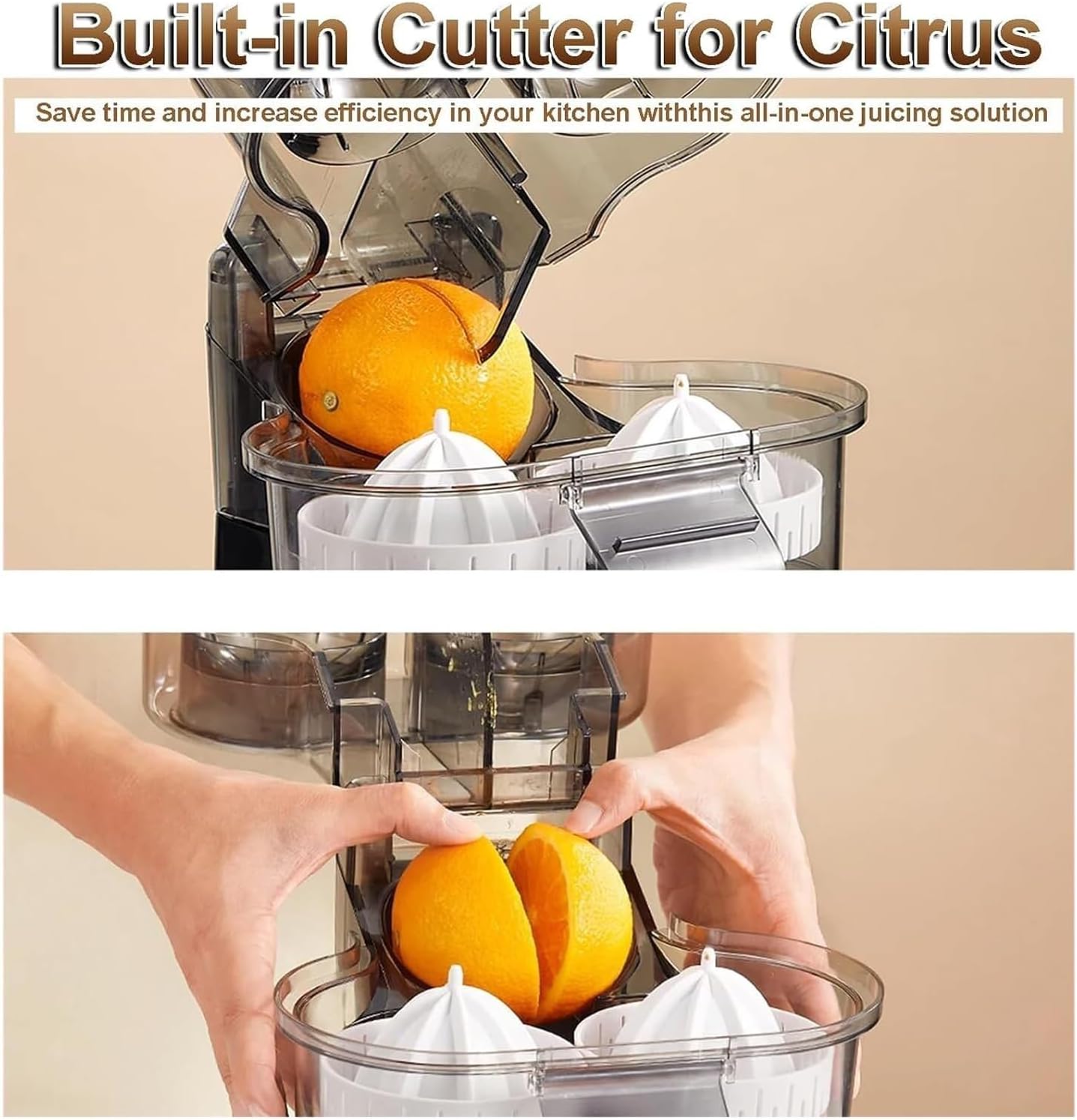 High-Speed 18000 RPM Motor, 8-blade Pulp Tank for Quick Juice Extraction in 20 Seconds, Easy to Clean with Separate Accessories, Perfect for Fresh Citrus Juices at Home