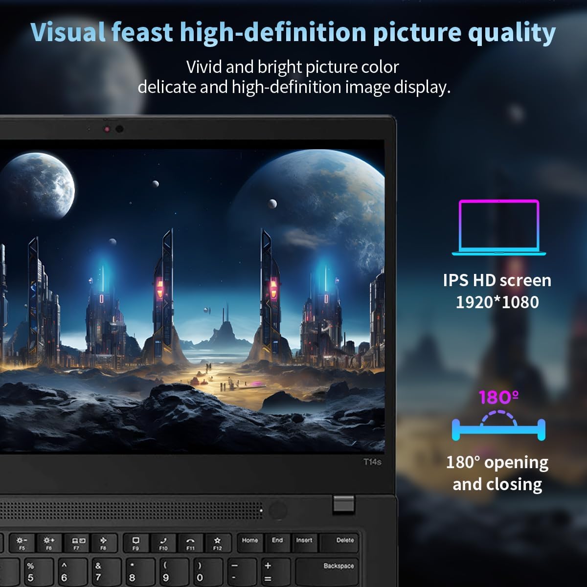 Lenovo Thinkpad T14S (G2) Business Laptop, 14' FHD (1920 x 1080) Display, Core i5-1145G7 4.4GHz, 512GB SSD, 16GB RAM, Webcam, Windows 11 (Renewed)