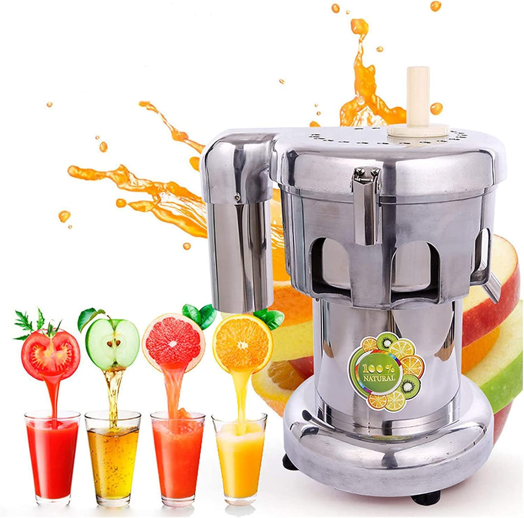 TECHTONGDA Commercial Juice Extractor Stainless Steel Juicer Extractor Fruit and Vegetable Juice Maker Squeezer 110V Heavy Duty Centrifugal Juicer Machine Extract 11-22lb per Minute Juice Amount