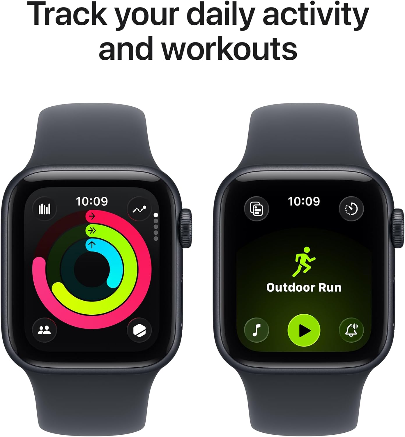 Apple Watch SE 3 [GPS 40mm] Smartwatch with Midnight Aluminum Case with Midnight Sport Band - S/M. Fitness and Sleep Trackers, Heart Rate Monitor, Always-On Display, Water Resistant