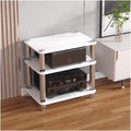 4 Tier Heavy Duty Audio Video Equipment Rack, Stereo Receiver Storage Unit for Home Office