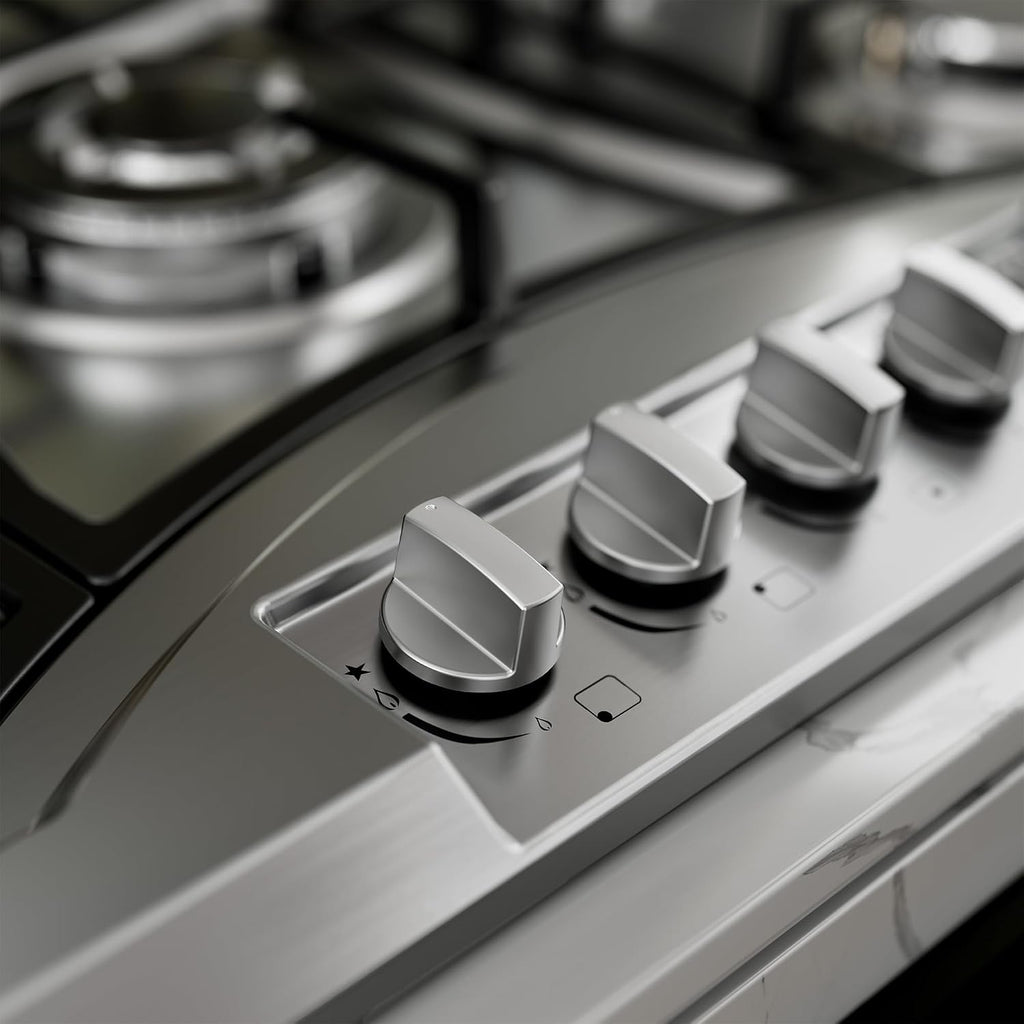 36 inch Drop-in Gas Cooktop with 5 Sealed Burners, Stainless Steel Gas Stovetop, Dishwasher Safe Cast Iron Grates, NG/LPG Convertible, 38K BTU