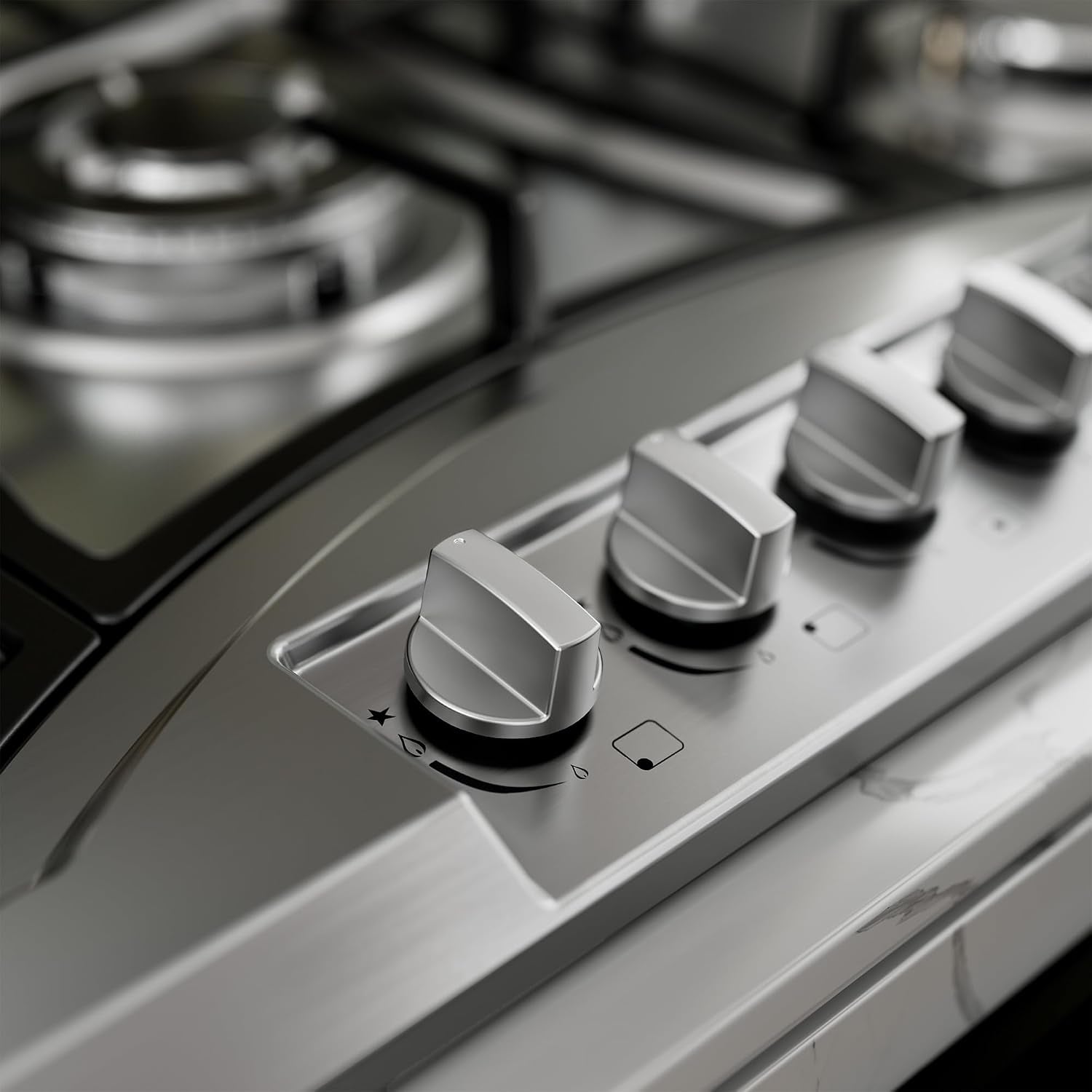 36 inch Drop-in Gas Cooktop with 5 Sealed Burners, Stainless Steel Gas Stovetop, Dishwasher Safe Cast Iron Grates, NG/LPG Convertible, 38K BTU