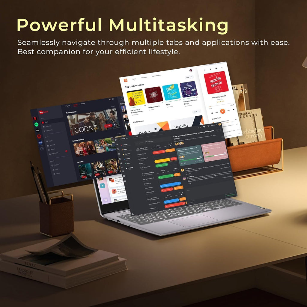 Lenovo Chromebook Premium 15.6' FHD Slim Light Laptop Computer Business & Student, Intel Celeron N4500, 4GB RAM, 192GB Storage (64GB eMMC+ 128GB Card), WiFi 6, Long Battery, Chrome OS HubxcelAccessory
