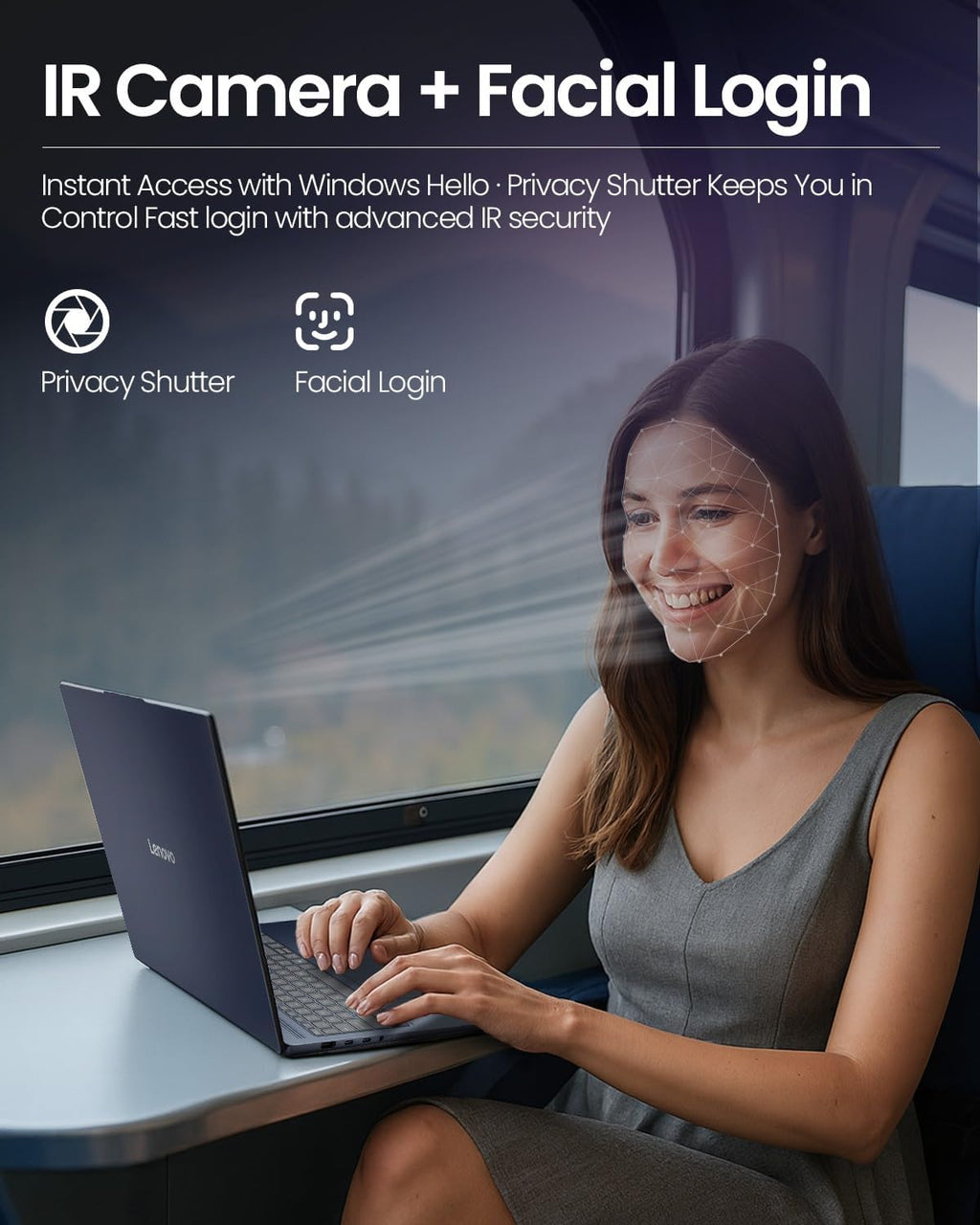Lenovo IdeaPad Copilot+ Business Laptop - 16' FHD+ Touchscreen - AMD Ryzen AI 7 350(Beat Core 7 150U) - 50 TOPS NPU - Facial Login IR Cam - Backlit KB -Win 11 Pro-Redragon Bundle (32GB DDR5 | 2TB SSD)