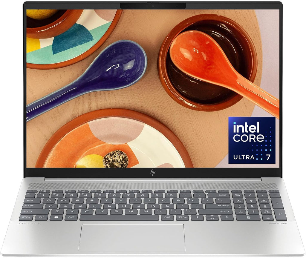 HP Pavilion Plus 16 inch Laptop, WQXGA Display, Intel Evo Edition Platform Powered by Intel Core Ultra 7 155H, 16 GB RAM, 512 GB SSD, Intel Arc Graphics, Windows 11 Home, 16-ab1010nr (2024)