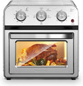 Family Size Air Fryer Toaster Oven Combo,13QT,360° Hot Air Circulation for Healthy Oil-Free Cooking, Multifunctional Convection Contertop Oven, Adjustable Time & Temp Control, Stainless Steel