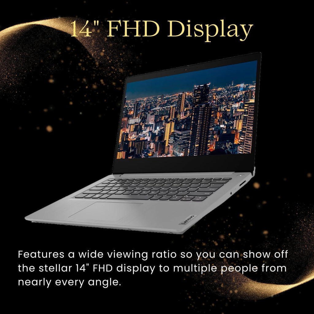 Lenovo Ideapad 3i 14' FHD Anti-Glare Laptop with Microsoft 365, 11th Intel Core i5-1135G7 Processor, 8GB RAM 256GB PCIe SSD, Wi-Fi 6, Webcam, Bluetooth, HDMI, Windows 11 pro, Grey
