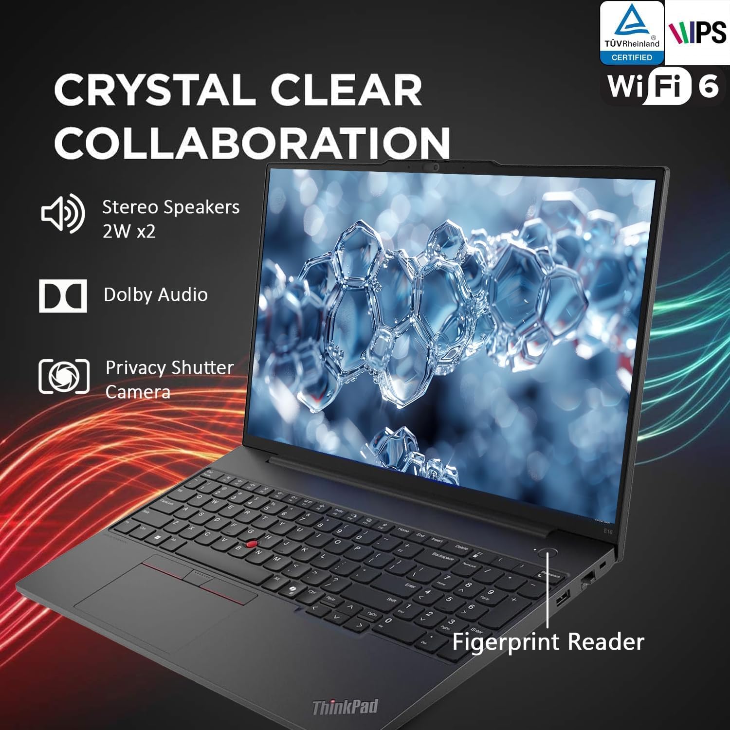 Lenovo Newly Designed 16' WUXGA Thinkpad E16 Laptop(2025/2026 Edition) with Microsoft Office, Intel Core Ultra 5 125U, 64GB RAM, 2TB SSD, Backlit Keyboard, Fingerprint Reader, Windows 11 Pro, WOWPC