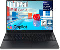 Lenovo ThinkPad E16 Gen 3 Business Laptop, Enterprise Ready, Intel Ultra 5 225H, 32GB DDR5, 1TB NVMe SSD, 16' FHD+ IPS, WiFi 6E, Fingerprint Reader & Backlit Keyboard, Windows 11 Pro, Jet Black