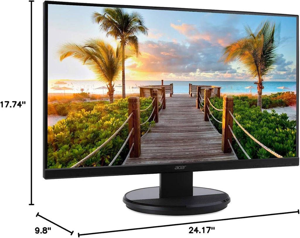 acer KB272HL bix 27' Full HD (1920 x 1080) Vision Care VA Monitor with Flicker-Less, Blue Light Filter and AMD FREESYNC Technology (HDMI & VGA Port),Black