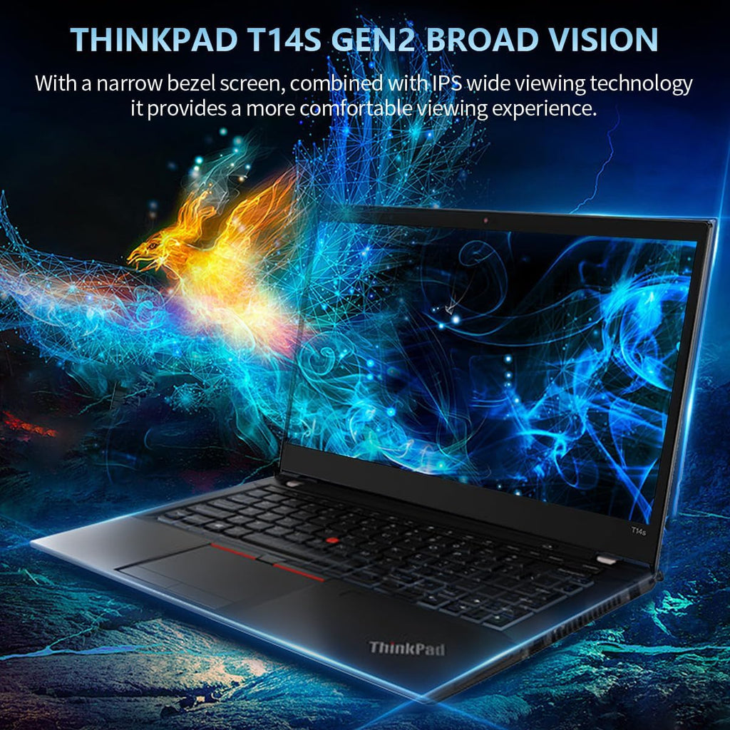 Lenovo Thinkpad T14S (G2) Business Laptop, 14' FHD (1920 x 1080) Display, Core i5-1145G7 4.4GHz, 512GB SSD, 16GB RAM, Webcam, Windows 11 (Renewed)