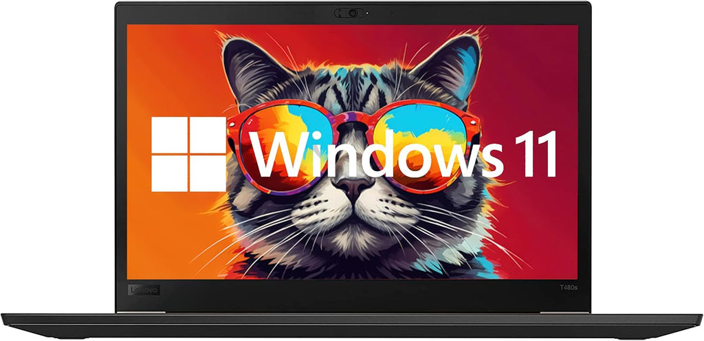 Lenovo ThinkPad T480s Windows 11 Pro Laptop Computer, 14' FHD (1920x1080) Business Laptop, Intel Core i5-8350, 16GB RAM, 256GB SSD, Type-C, Thunderbolt, HDMI(Renewed)