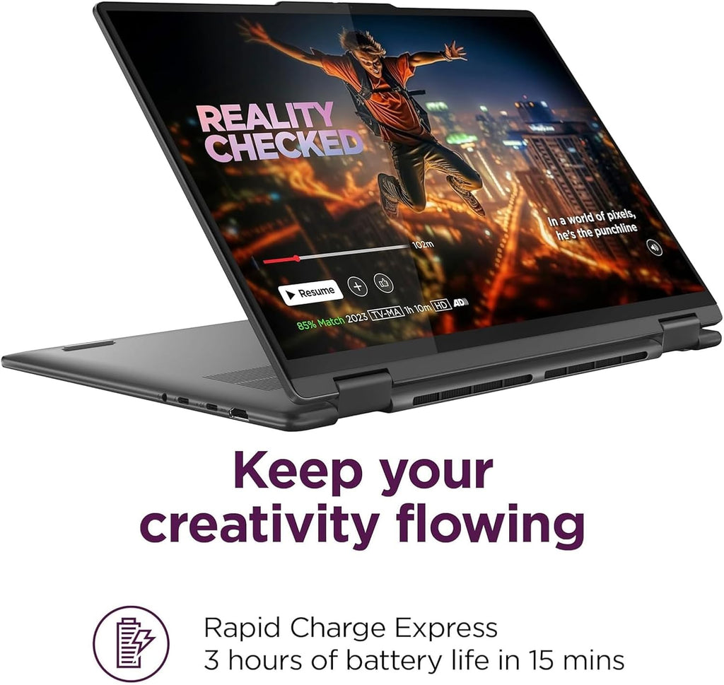 Lenovo Yoga 7i 2-in-1 Laptop, 16' FHD+ 2K Touchscreen Display, 12-core Intel Core Ultra 7 155U, 16GB LPDDR5X, 1TB SSD, Backlit KB, Fingerprint, Thunderbolt 4, Win 11 Home, Storm Grey, EAT 16GB USB Pen