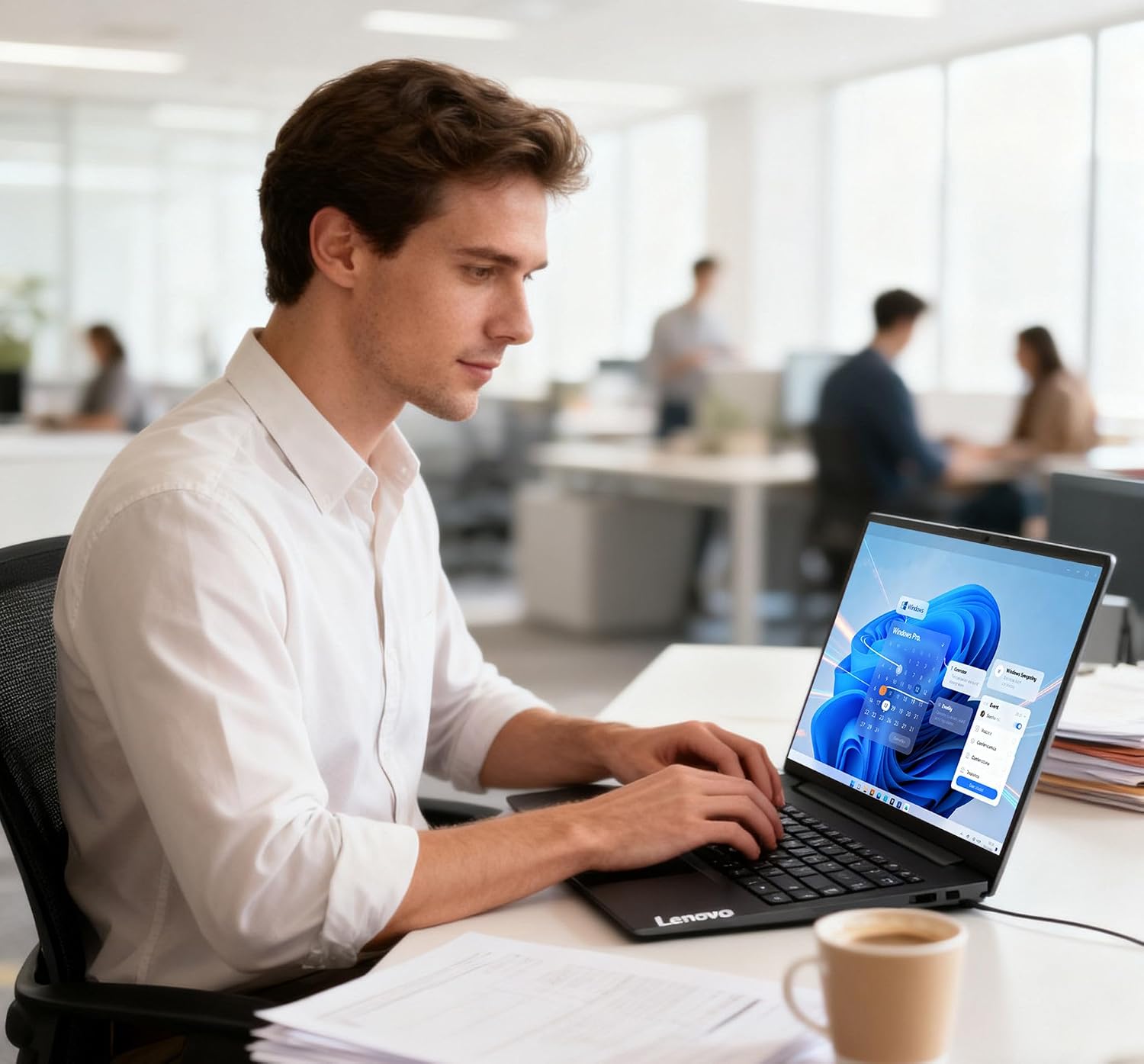 Lenovo Newly Designed 15.6' Business Laptop(2025/2026 Edition) | Intel 4-core Processor | 15.6' FHD (1920 x 1080) | 32GB DDR4 | 2TB PCIe SSD | Low-Blue Light | Military Durable | Windows 11 Pro
