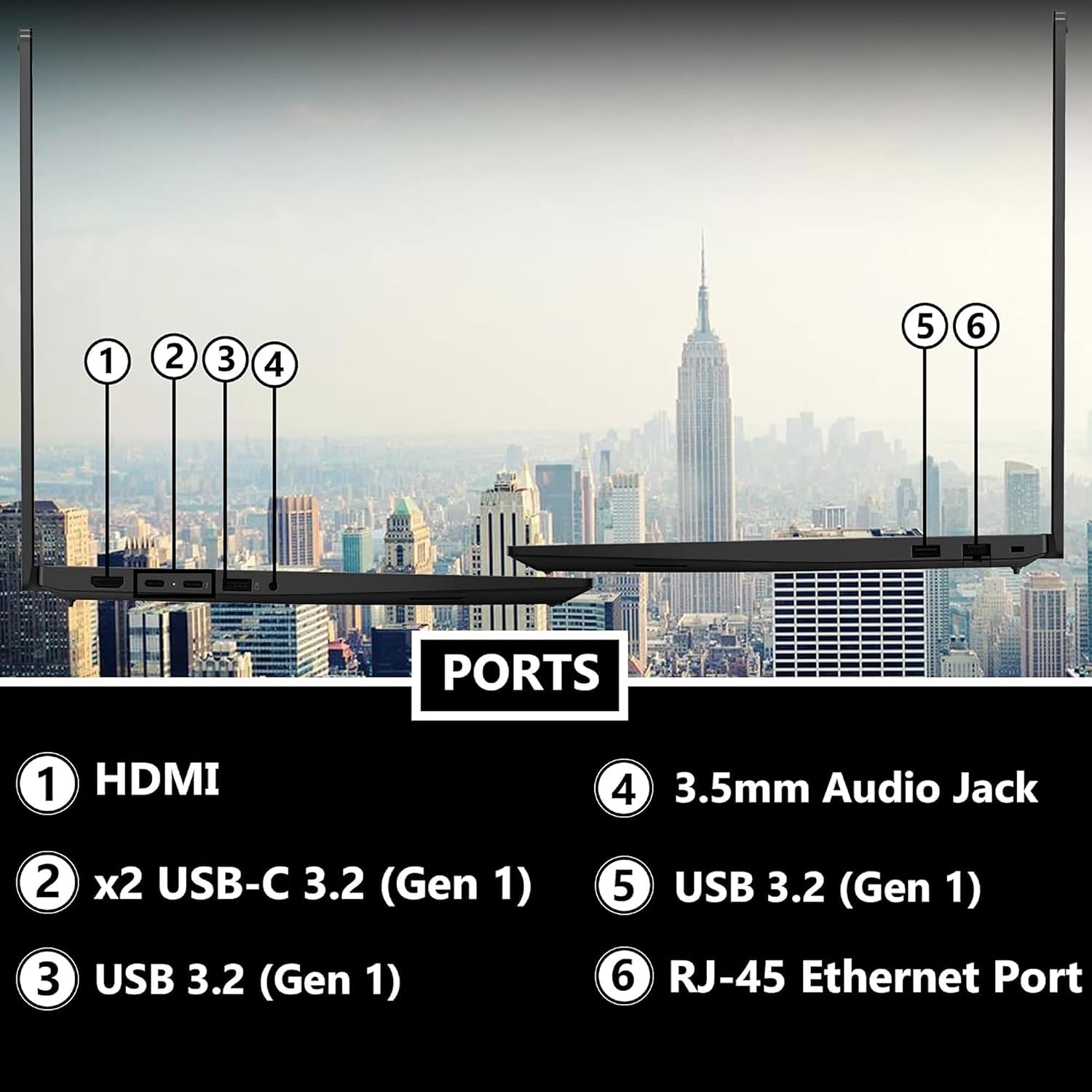 Lenovo ThinkPad E16 Gen 2 Touchscreen 16' FHD+ Display, Intel Ultra 5 125U, 32GB DDR5 RAM, 1TB SSD PCIe, FP, Backlit Keyboard, WiFi 6E + BT, RJ-45, HD Webcam, Win 11 Pro, AI Business Laptop - Black