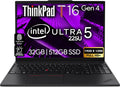 Lenovo ThinkPad T16 Gen 4 Business Laptop 16 FHD+ Display, Intel Ultra 5-225U (Beats i7-1355U), 32GB DDR5 RAM, 512GB SSD, 5MB Webcam, Fingerprint, Backlit KB, WiFi 6E + BT, RJ-45, Win 11 Pro
