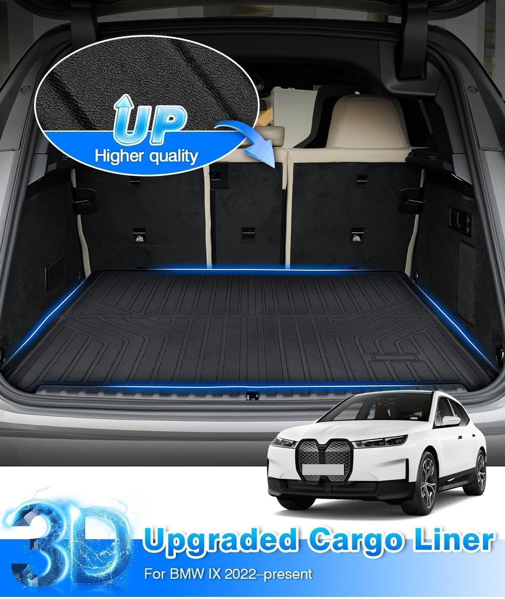 Cartist Floor Mats for BMW IX 2022-2025 2026, All Weather Floor Mat and Cargo Liner for IX Accessories, Heavy Duty Car Mats, Car Accessories